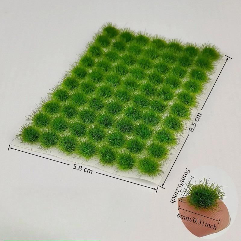 70tufts Static Grass Tufts for Miniature Garden Decor,Tiny Bonsai Model Grass Tufts,Crafts Mini Scene Decor,DIY Micro Landscape