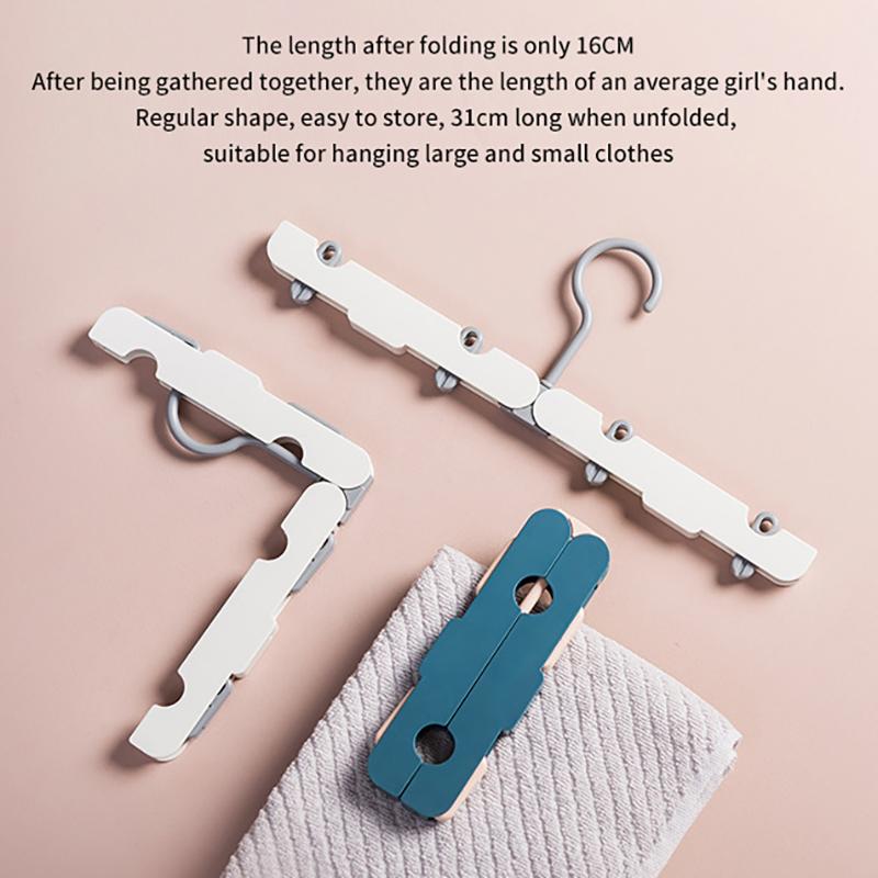 Travel Folding Hanger Portable Mini Hangers Drying Rack For Outdoor Non-Slip Easy Storage Space Saving Storage Organizer