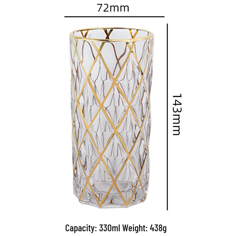 

Diamond Pattern Crystal Glass Tumbler