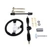 270mm Steering Wheel Kit with 380mm Steering Shaft 440mm Rack and Pinion 150mm Steering Column 80mm Sleeve for Go Kart