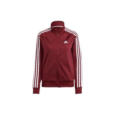 Primegreen Essentials Track Jacket Color Block Retro Stand Collar Sports Casual Jacket Women Jacket Dark-Red IM2827