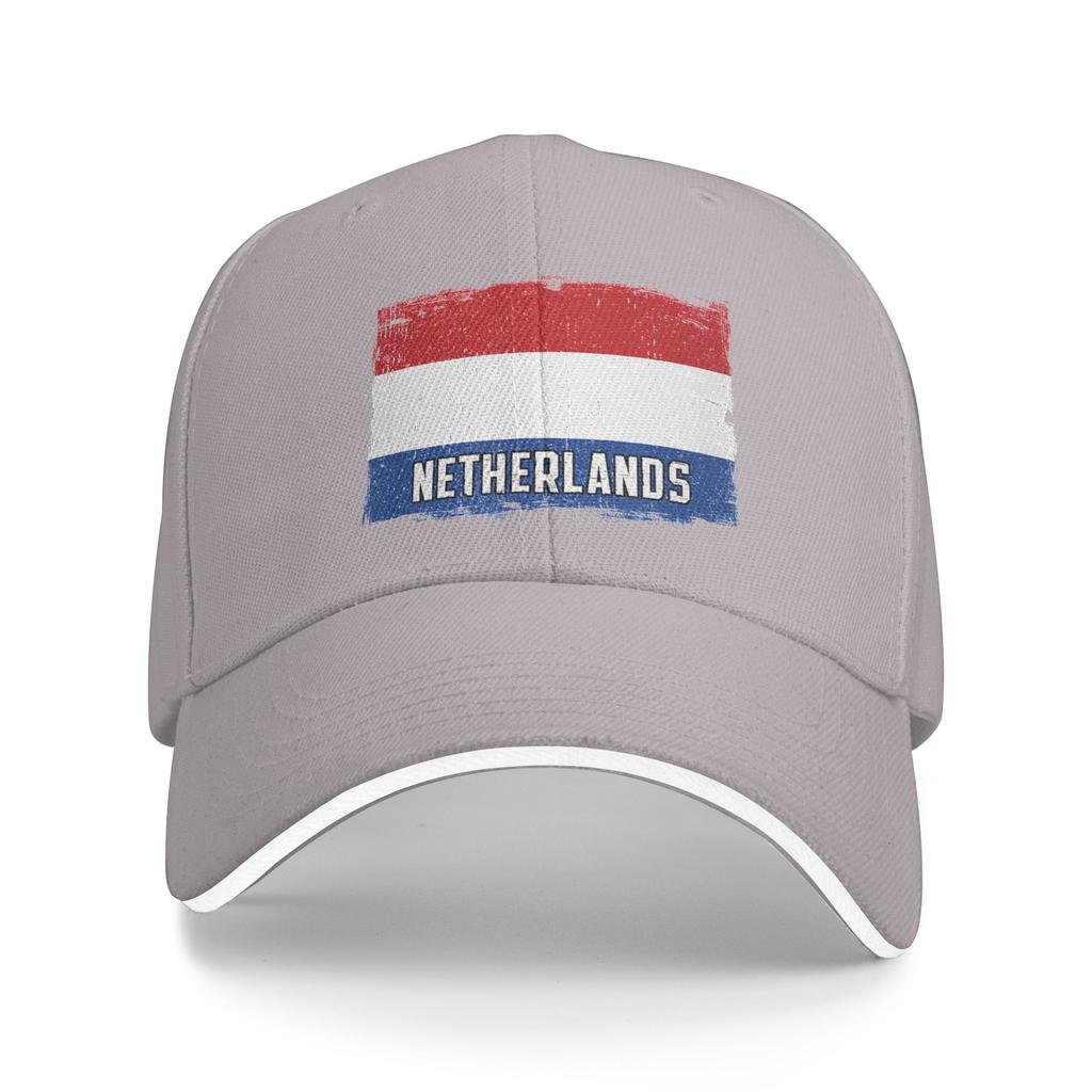 Vintage Netherlands Flag Heritage Dutch Roots Sun Baseball Cap Fashion Trucker Hat For Women Unisex Hiking Fishing Snapback Cap
