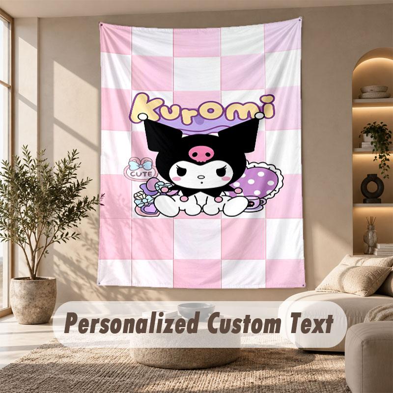 Wall Hanging Tapestry Art Cloth Bedroom Room Background DecorKuromi