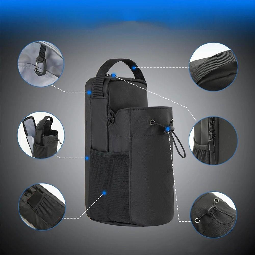 Magnetic Water Bottle Sling Bag Adjustable Crossbody Sports Bag Gym Bottle Bag  Travel