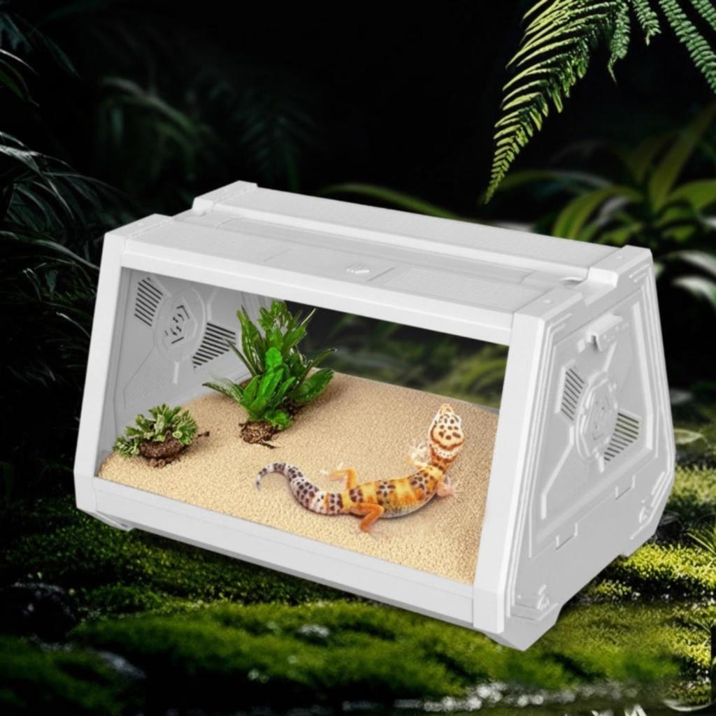Desktop Pet Enclosure Sturdy Reptile Habitat High Ventilation