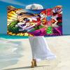 1PC Custom Name "Joker Harley's Love Story" Beach Towel Highly Absorbent And Sand-Resistant Towel for Swimming, Pool, Yoga, And Travel Lightweight