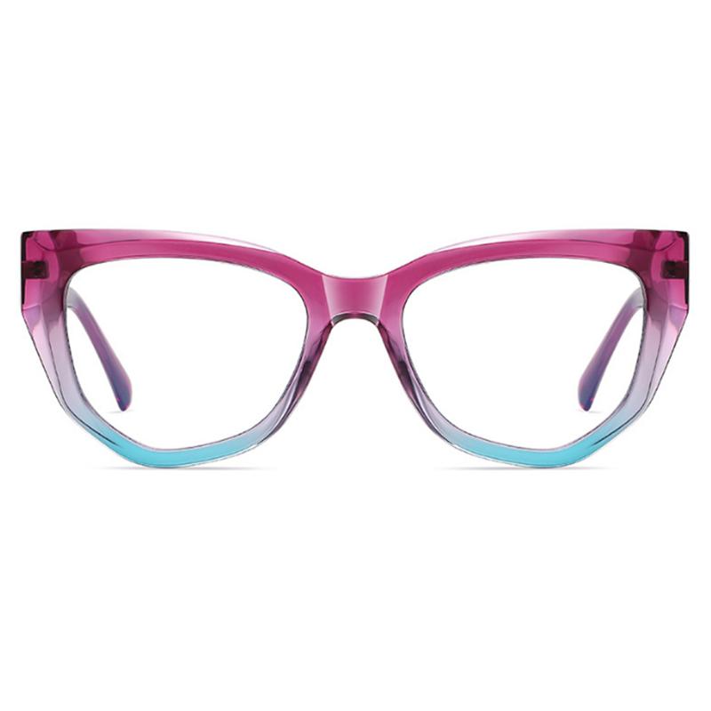 Polygon Cat Eyes Photochromic Glasses Women Myopia Eyeglasses Students Short Sight Eyewear 0 -0.5 -1 -1.25 -1.5 -1.75 -2.0 To -6