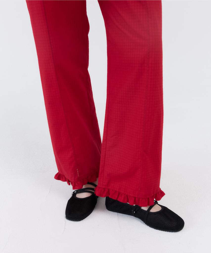 GBH APPAREL Frill Pants / Red
