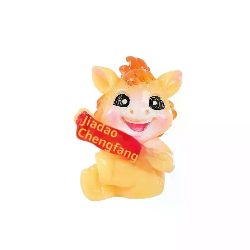 1/2 Stück Lebensechte Tierkreis Pferd Maskottchen Ornament Harz 2026 Pferdejahr Figuren Dekorative Chinesische Miniatur Pferd Figuren