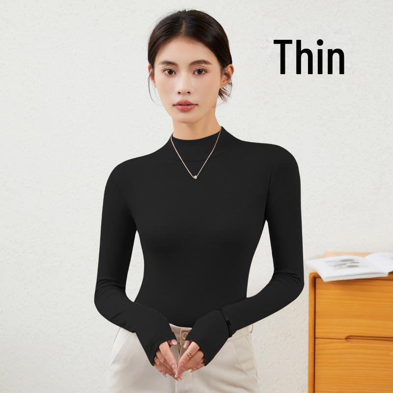 

Жіноча сорочка з довгим рукавом та високим коміром приталеного крою - осінь/зима Essential чорного або білого кольору M