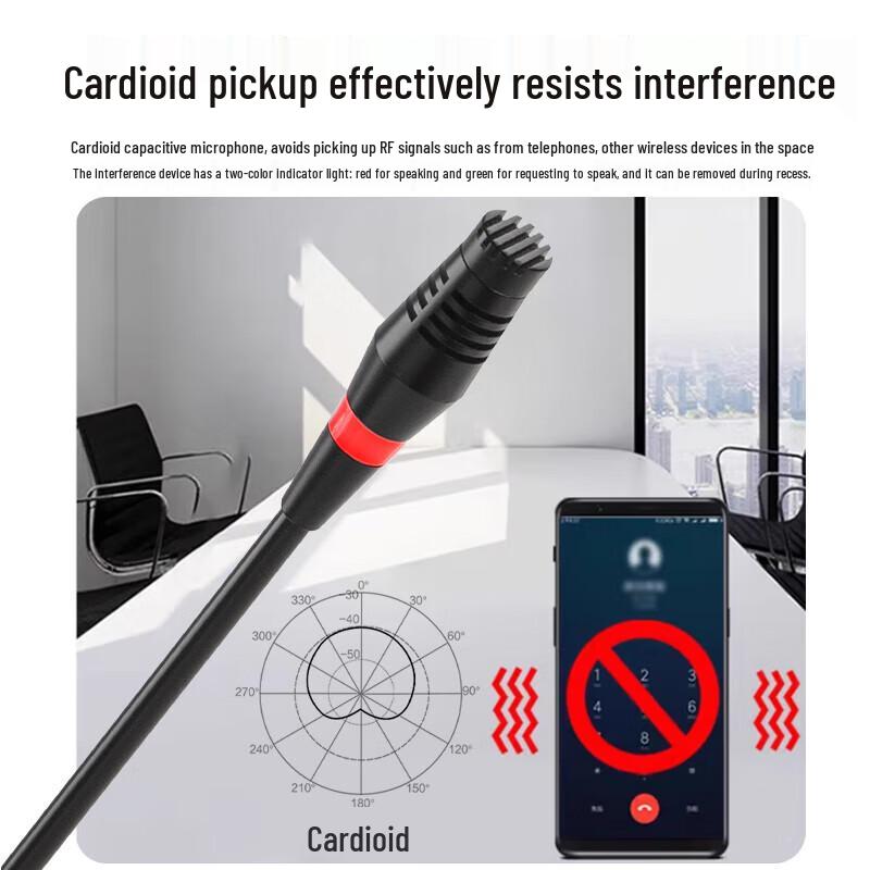 Huidu HD-830S Professional Wired Gooseneck Conference Microphone (CN version)