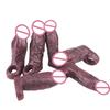 Liquid Silicone Textured Hollow Sleeve: Wearable Penis Extender & Enlarger Adult Toy