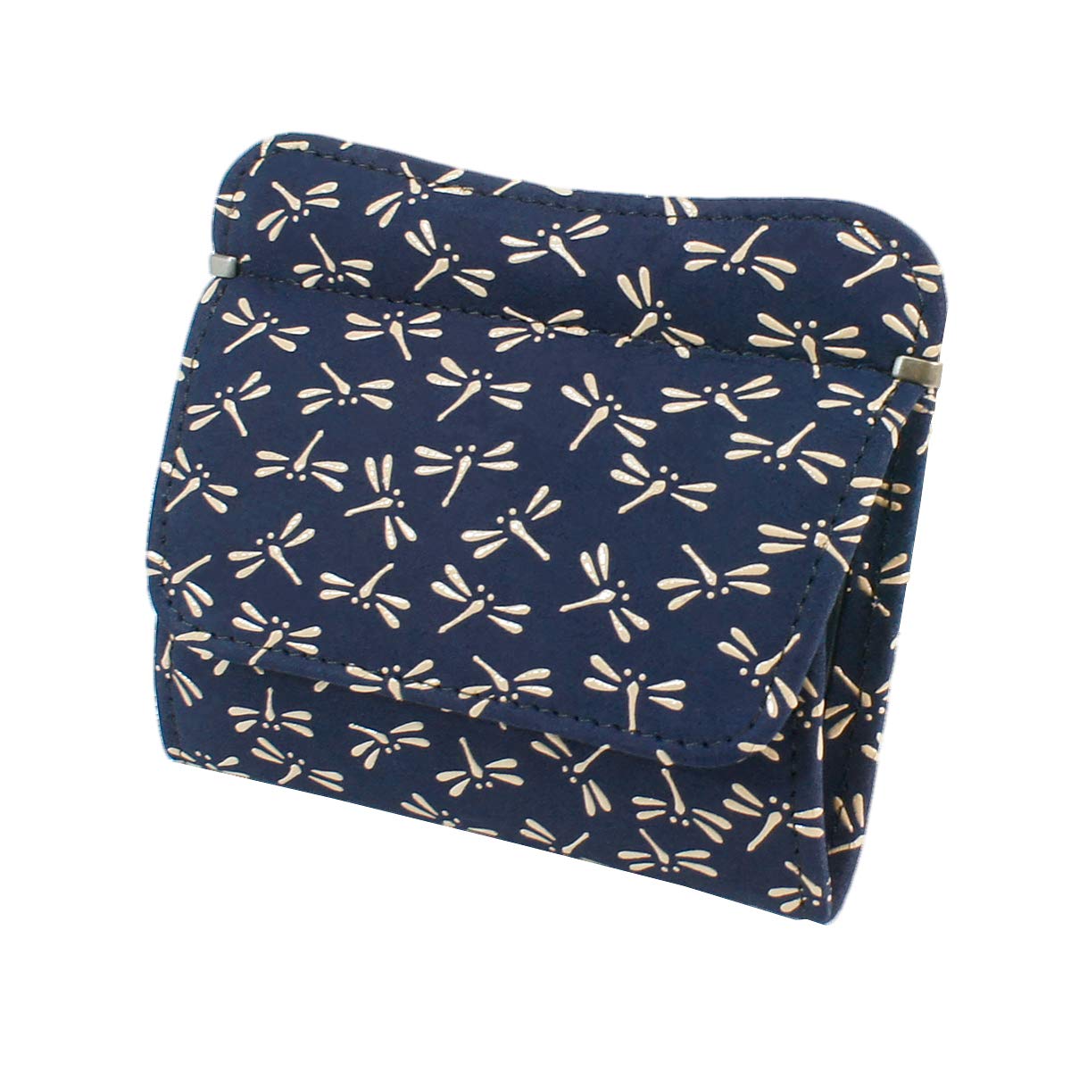 

Indenya Inden Wallet Coin Purse Coin Purse G Deerskin Navy x White Lacquer Dragonfly Pattern 1208-14-008