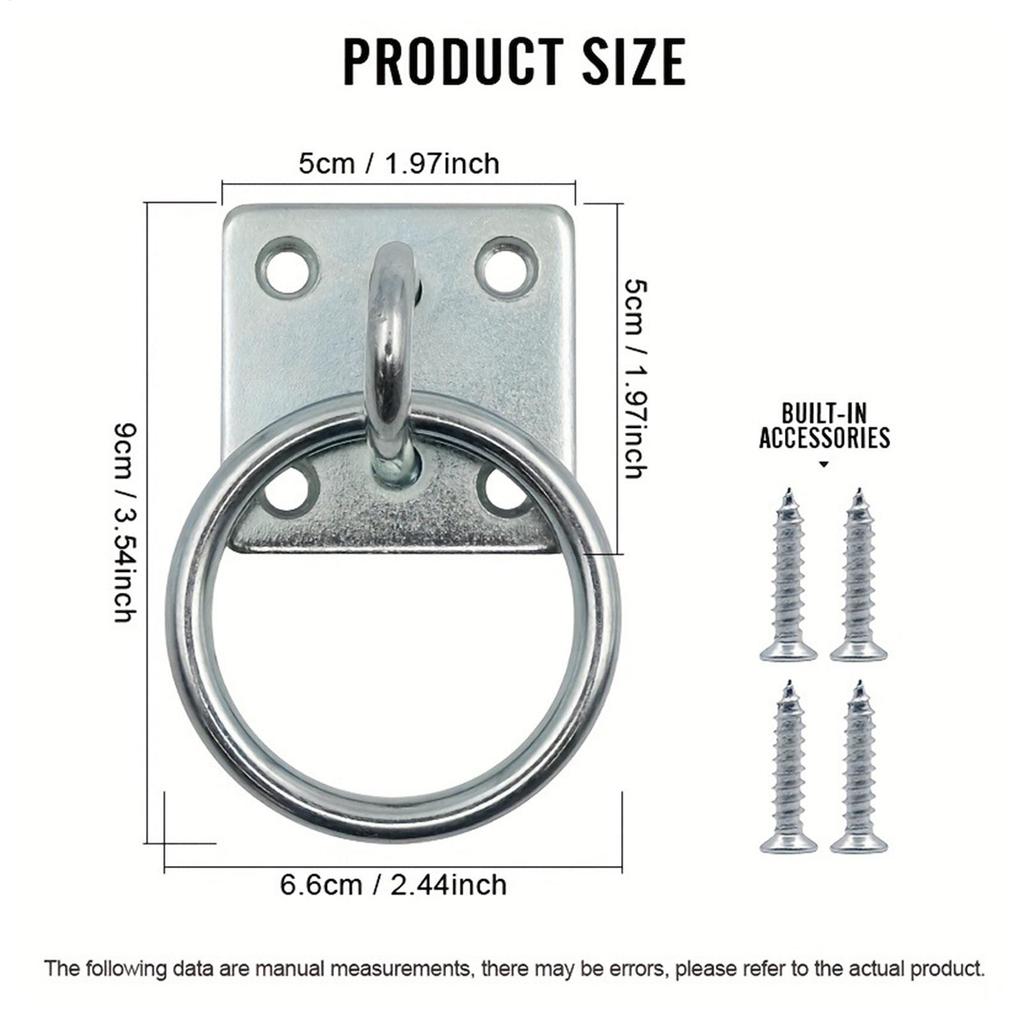 Horse Tack Fastener Square Wall Tiedown Loop Horse Mounting Tool For Mounting Parts Training Bridle Hitching Barn Ranch