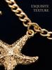 Metallic Summer Beach Starfish Shell Waist Chain Women Sexy Bikini Belly Body Chain Vacation Jewelry Accessories