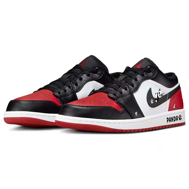Jordan Air Jordan 1 Vintage Basketball Shoes Men's Low Top Red/Black 553558-161(Team56-)