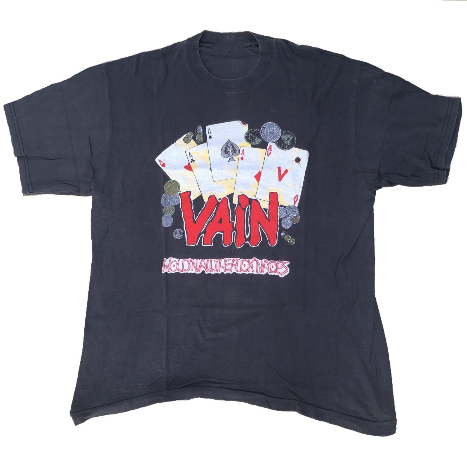 

Vain band T Shirt Davy Vain Glam Hard Rock Shirt Unisex 5XL різнокольоровий