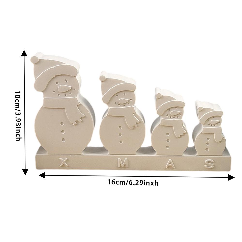 Snowman Molds Silicone Gypsum Ornament Mould Christmas Candle Molds Cute Snowman Silicone Candle Molds Christmas Ornament Mold