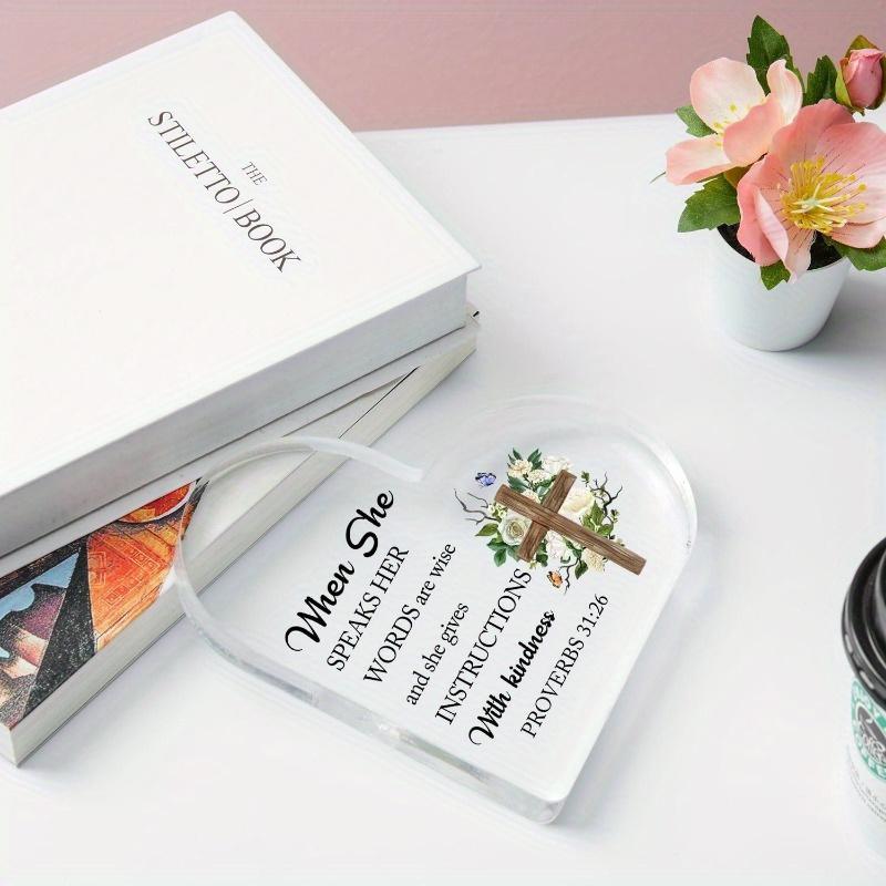 Christliche Schrift Herz - Inspirierendes religiöses Geschenk mit biblischen Versen