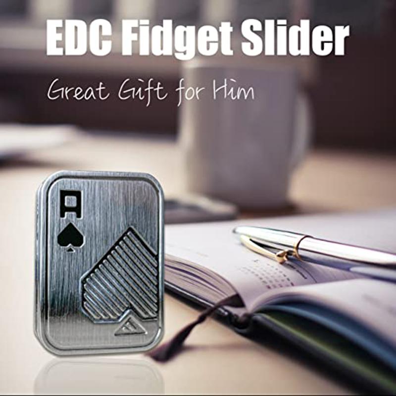 Metal Skull Push Slider Stress Relief Toy Anti Stress EDC Top Spinning Toys Portable Decompress Magnetic Toys Adults Gifts