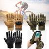 Tactical Black Half Finger Gloves For Outdoor Sports Durable Anti-slip Protection For Cycling And Fitness