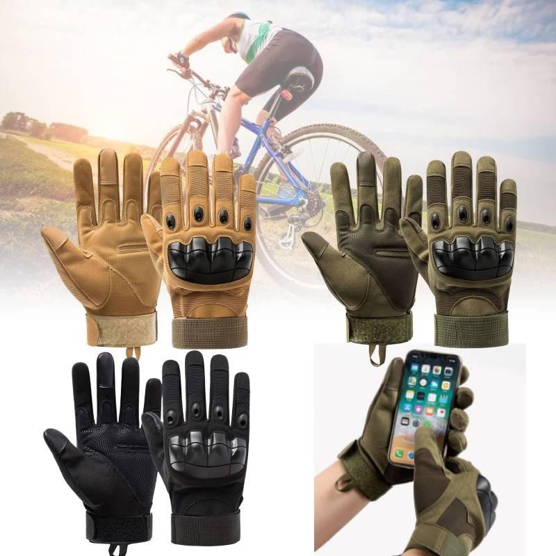 Tactical Black Half Finger Gloves For Outdoor Sports Durable Anti-slip Protection For Cycling And Fitness