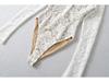 European Fashion Crochet Lace Lapel Bodysuit