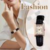 "Fashion Women's Analog Quartz Watch Silver Black Leather Strap Waterproof Antique Style"