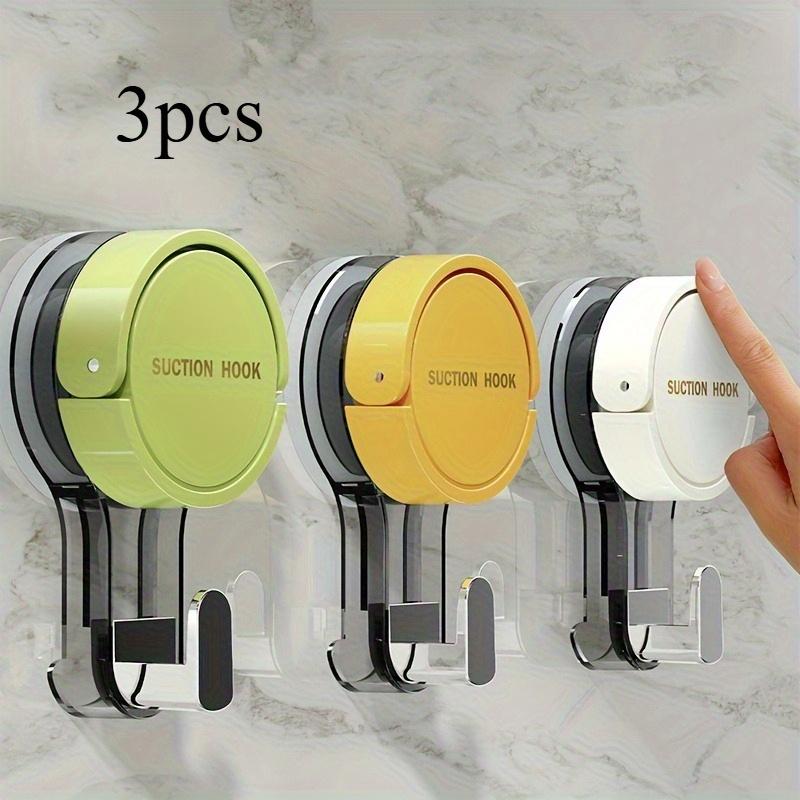 

3 шт. Крючки на присосках - Без сверления, Самоклеящиеся вешалки для полотенец с надежным захватом, Идеальны для организации ванной комнаты и кухни, Универсальные крючки 3pcs