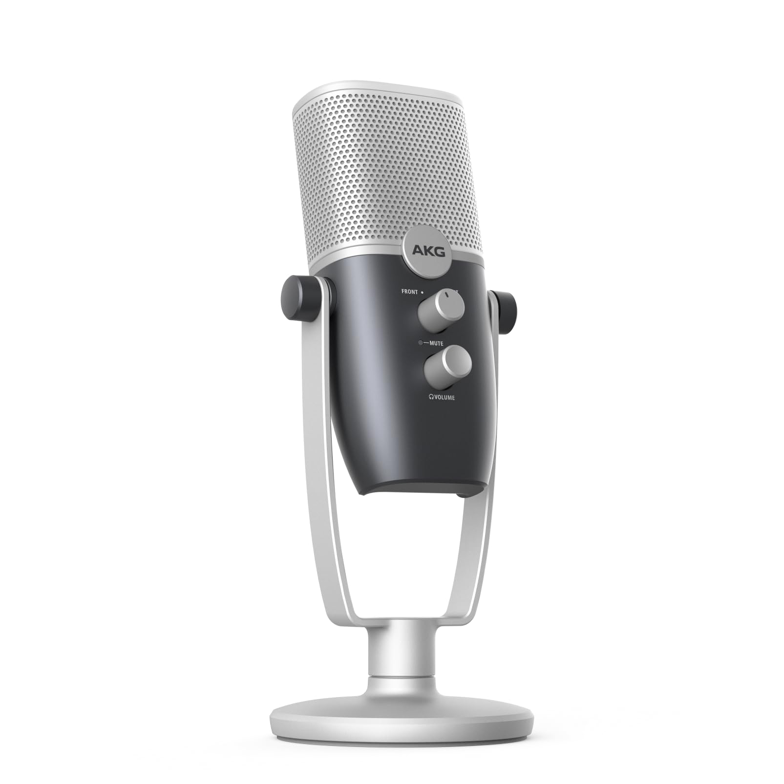 

AKG Pro Audio Ara Professional USB-C Condenser Microphone Dual Pattern Audio Capture Mode for Podcasting Video Blogging Game Streaming Blue and Silver