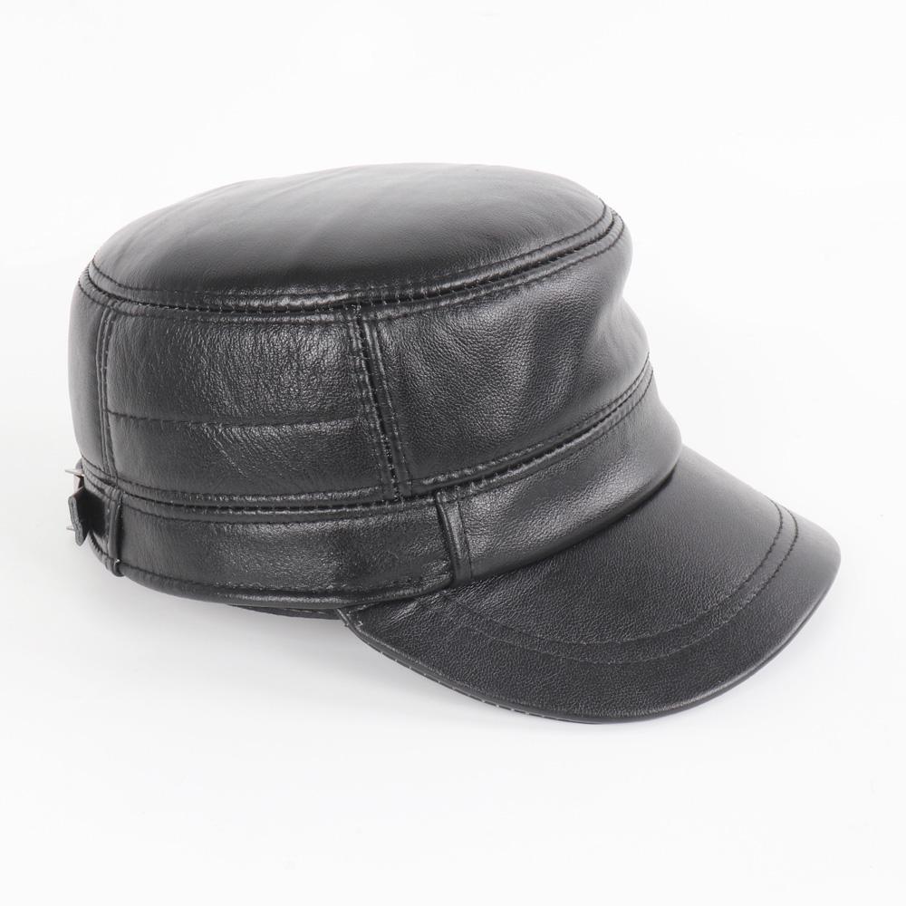 Hatter i ekte kuskinn for menn høst og vinter ekte kuskinnshatt utendørs hold varm naturlig kuskinnscaps