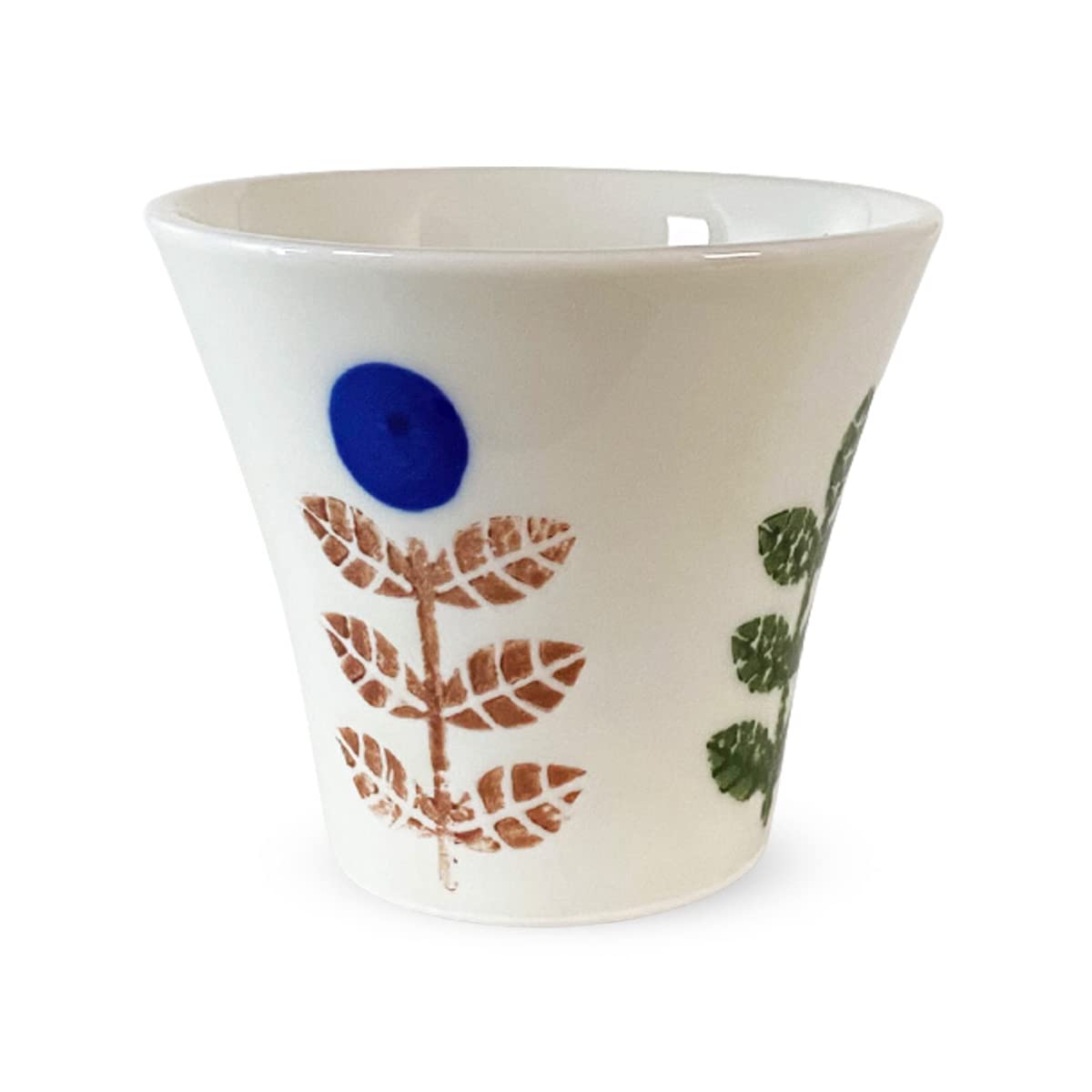 

Hasami Ware Made in Ping Pong Mum Blue J-Kitchens Teacup, Japan, 130cc, Design, Small, синий