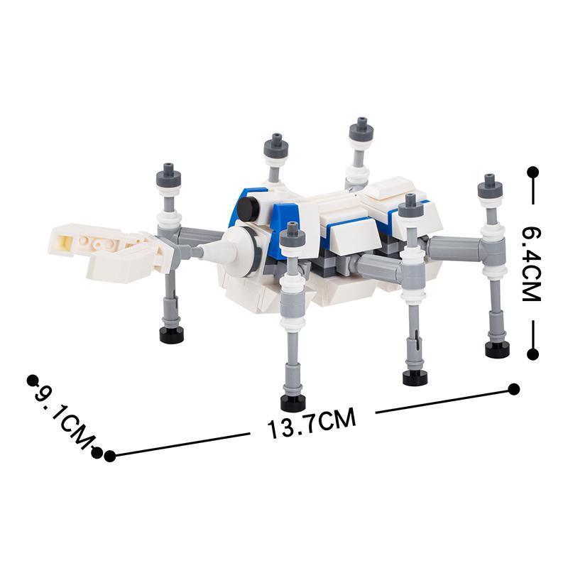 MOOXI Movie Space Wars Robot Serie MOC Model Brick DIY Diorama Adult Children Toy Building Block Sets Montessori Gift Decoration