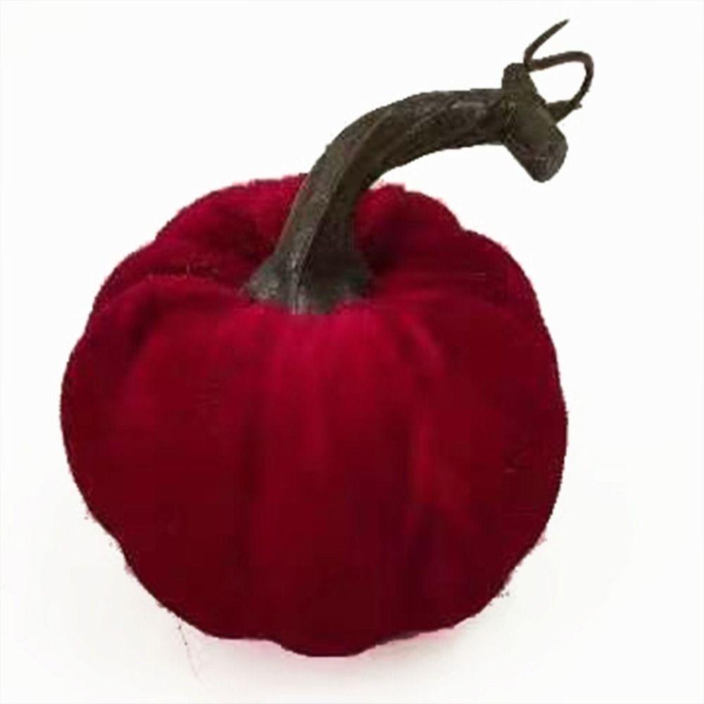 

Искусственный овощ Симуляция Модель тыквы Искусственная тыква Осенний урожай Декор Украшение на Хэллоуин красный