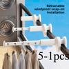 Portable Travel Clothes Hanger for Travel and Business Trips, Indoor Folding Clothes Hanger for Hotels, Retractable Drying Tool