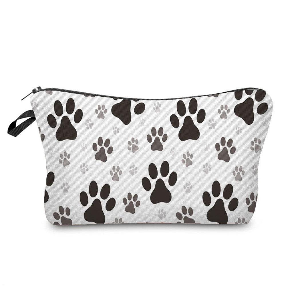 Damen Kosmetiktasche mit Hundeaufdruck Toilettenartikel Organizer Reiseaufbewahrungskoffer 6675