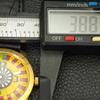 VINTAGE HAND-WINDING SWISS MENS POKER FACE YELLOW COLOR DIAL WATCH a701180-5