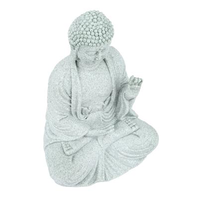 Small Buddha Decoration Exquisite Craftsmanship Green Sandstone Buddha Ornaments for Fish Tank Fearlessness Buddha