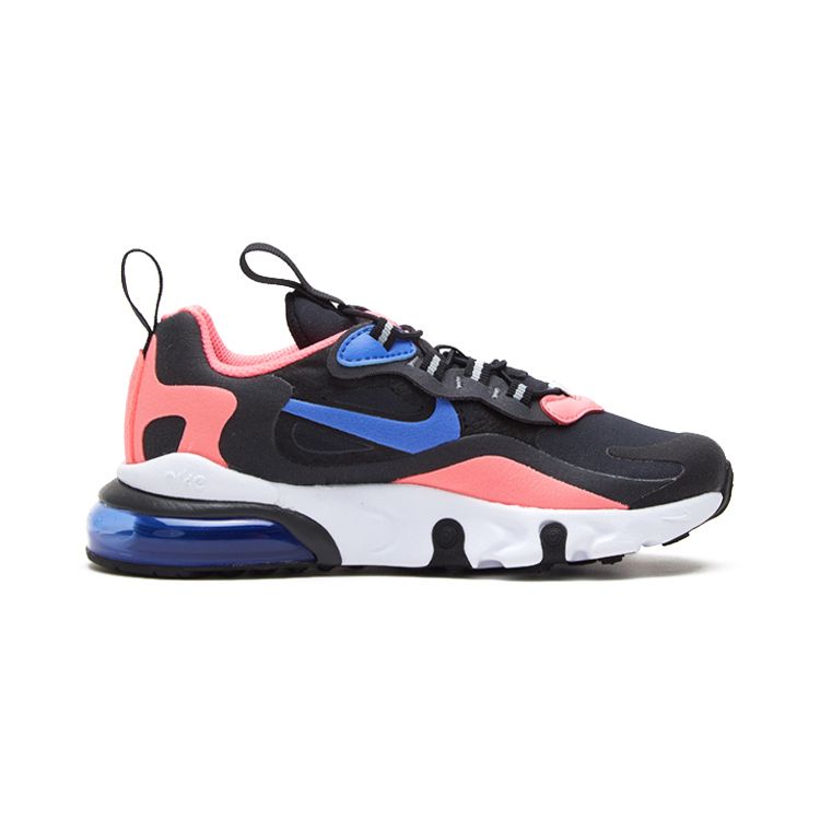 Nike Air Max 270 Comfortable Versatile Shock Absorption Durable Low-Top Casual Shoes Kids Sneakers Pink Black Blue BQ0102-024