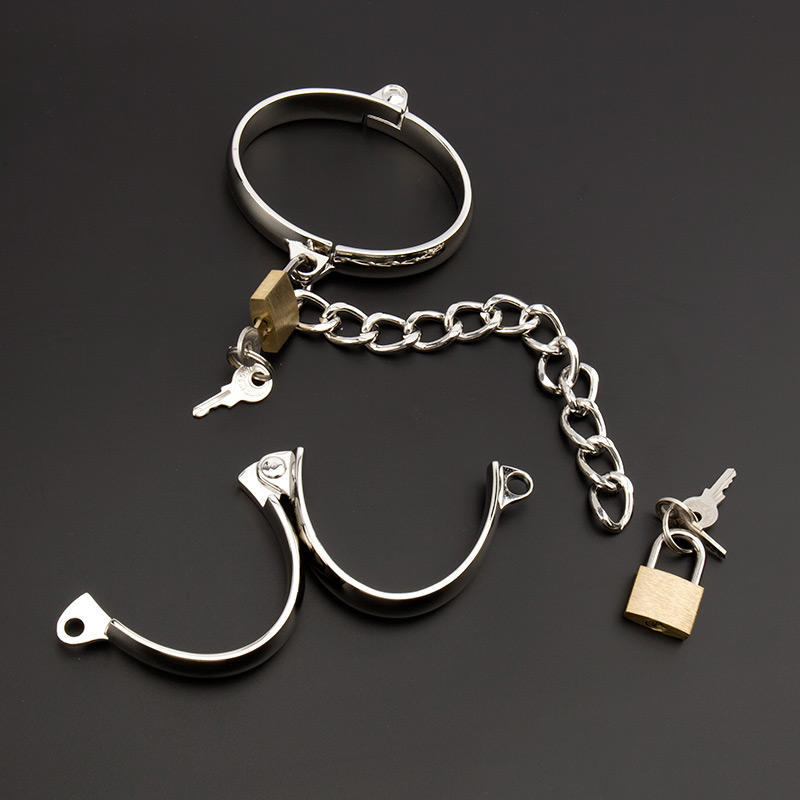Erotiske varer for voksne Metallhåndjern Sjakler Låsbare ankelmansjetter bdsm Bondage Restraints Voksenspill Sexleketøy for par