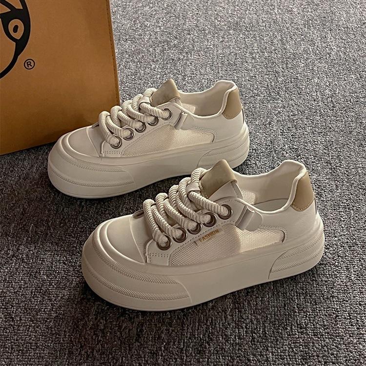 Thick-soled hole board shoes women's thin models, new breathable mesh shoes, muffin soles increase height, fashion, comfort and versatility