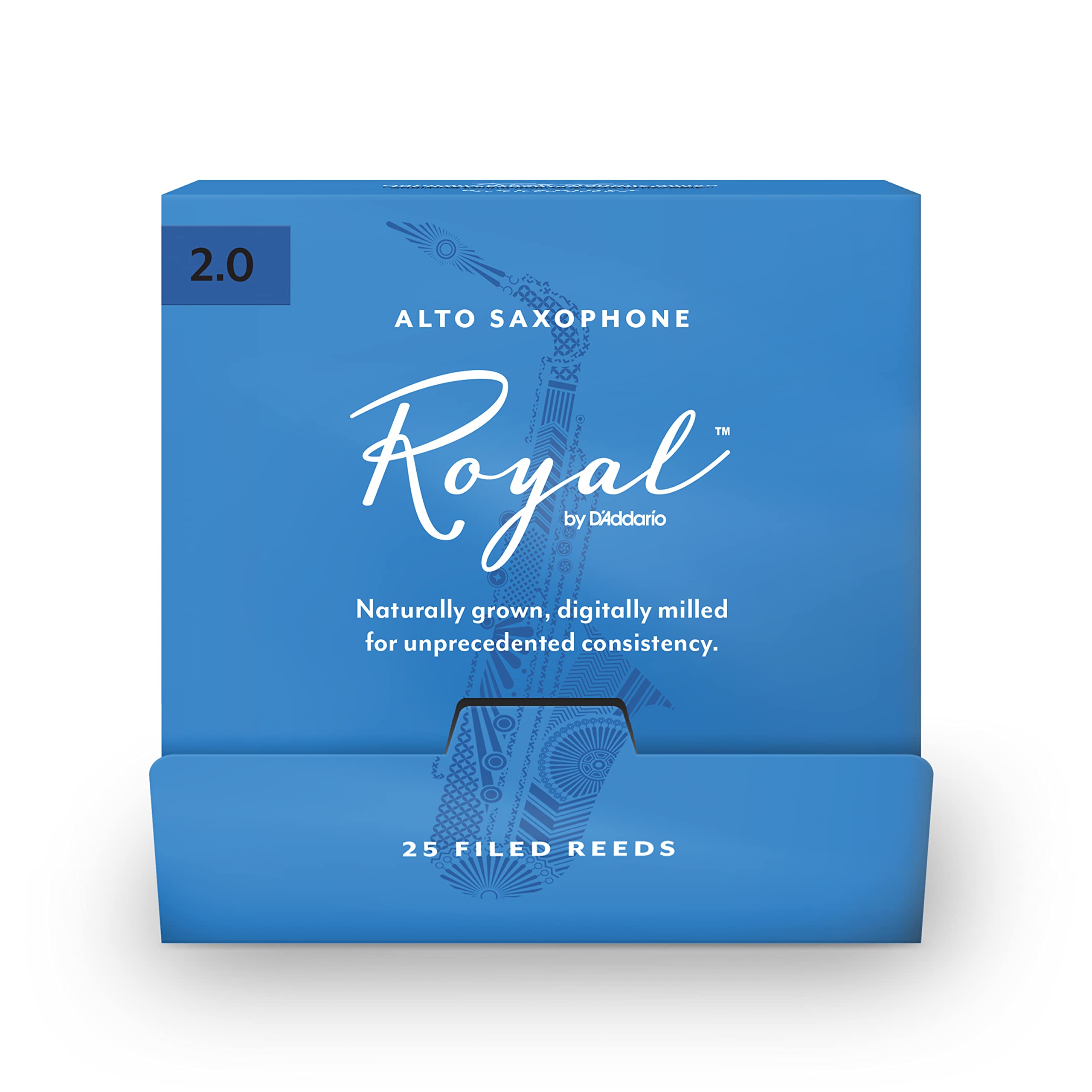 

Трость для альт-саксофона WoodWinds ROYAL 25 штук D Addario D Addario RJB0120-B25 [Твёрдость 2,0] (индивидуально завернутый) []