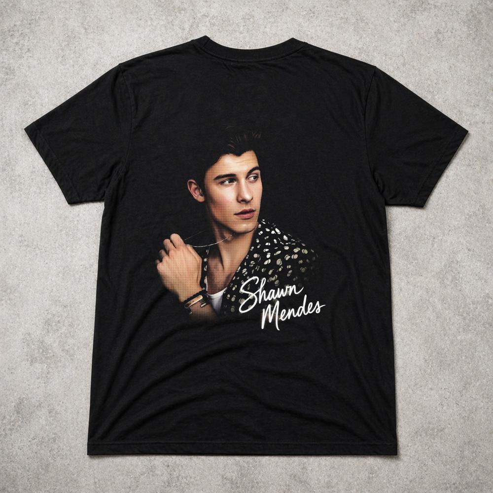 Shawn Unisexdes T Shirt Pop Singer Graphic Tee Adults Kids Black Gift Fan 2XL