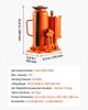 Air Hydraulic Bottle Jack, 12 Ton Max Load Capacity, 265-505 Mm Lifting Range, Pneumatic/Manual Heavy Duty Welded Bottle Jack with Hand Pump for SUV,