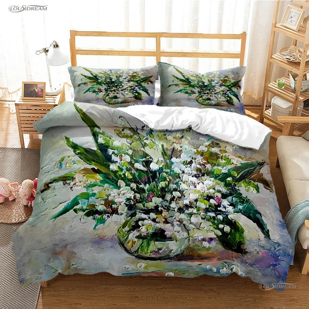 

Colorful Elegant Flower Duvet Cover Comforter Bedding sets Soft Quilt Cover and Pillowcases for Teens Single/Double/Queen/King 70x133cm