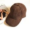 Cap Corduroy Baseball Unisex Peaked Caps Solid Color Hat Fashion Casual Gift