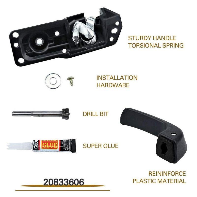 20833606 Driver Side Interior Door Handle for Chevy Silverado/GMC Sierra 1500 2500 3500 2007-2013 Tahoe/Yukon 2007-2014