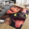 How To Train Your Dragon Hiccup & Toothless Area Rug, HTTYD Fan Cozy Carpet, Ideal Gift.chl