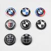 Passt für BMW Original-Logos mit schwarzem Hintergrund für vorne und hinten; 82mm/74mm Motorhauben- und Kofferraumembleme.