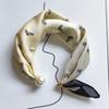 Thin Pearl Necklace with Magnetic Clasp, Lazy-style Silk Scarf, Women's Pendant Scarf, Collarbone Chain